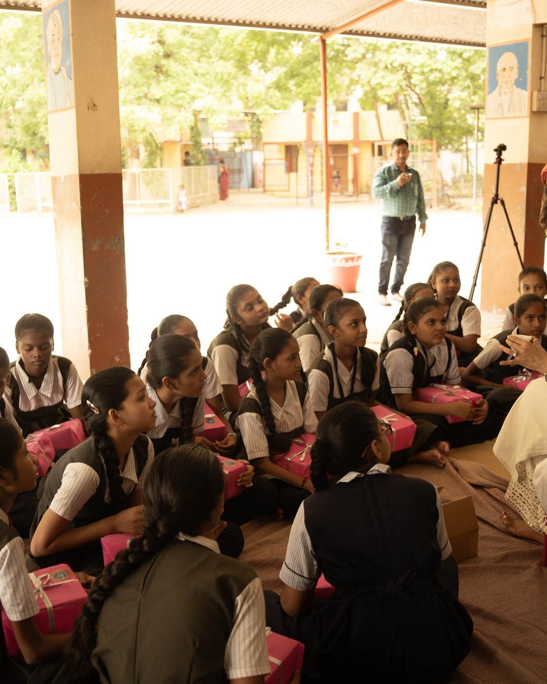 Menstrual Hygiene Session at Saraswati Vidyalaya